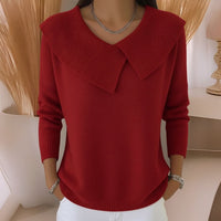 Clara | Elegant and Relaxed Wool Blend Knit Sweater