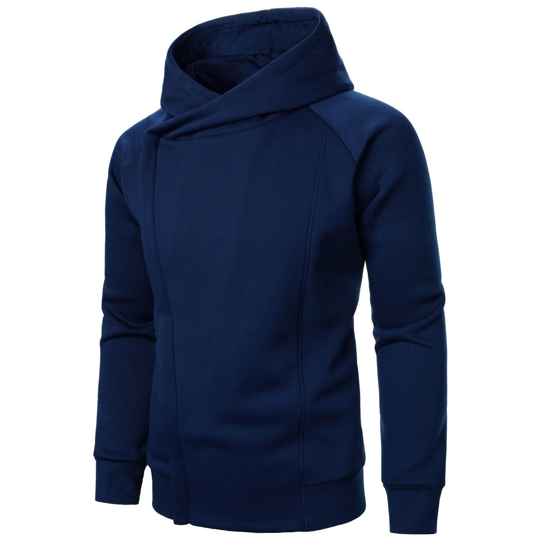 CROSSFIELD | Asymmetric Zip Hoodie – Modern Urban Style for Men