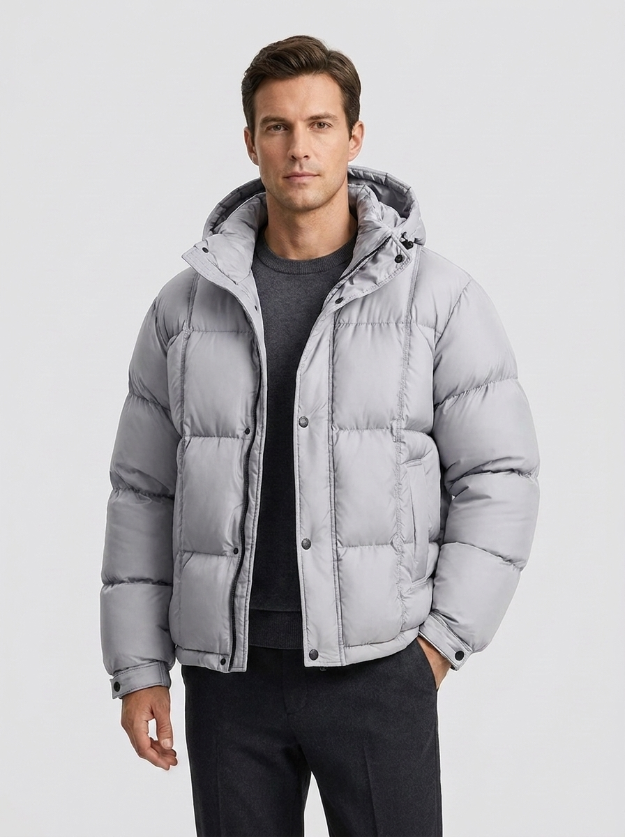 Haven | Hooded Down Puffer Jacket for Men – Casual Loose Fit