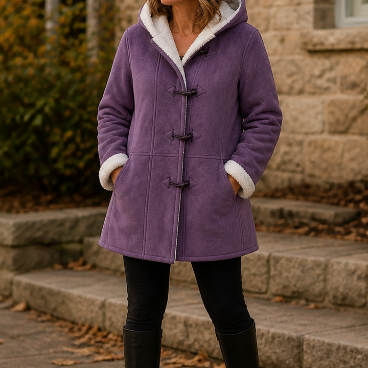 Plushbelle | Faux Shearling Winter Coat – Cozy Design for Women