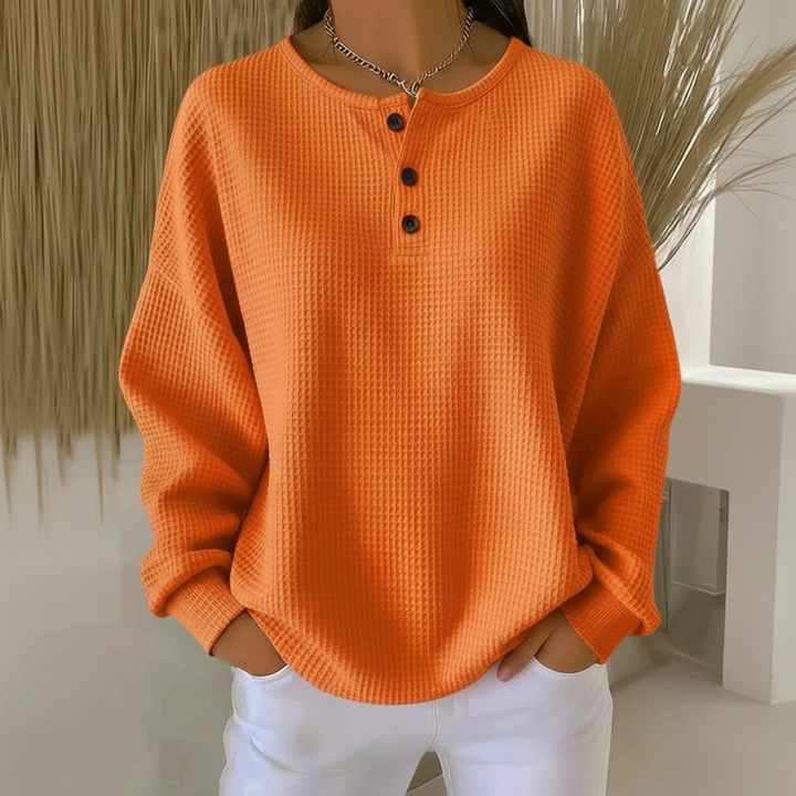 Clara | Cozy And Stylish Waffle Knit Sweater