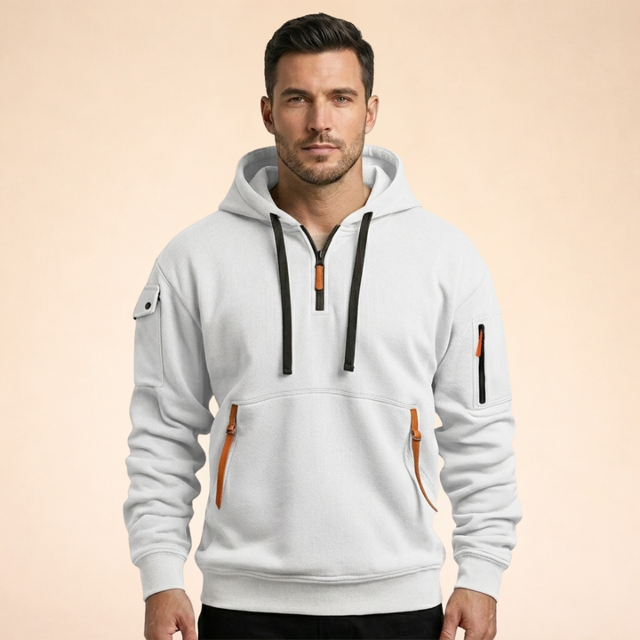 Joseph | Elegant & Breathable Half-Zip Hoodie