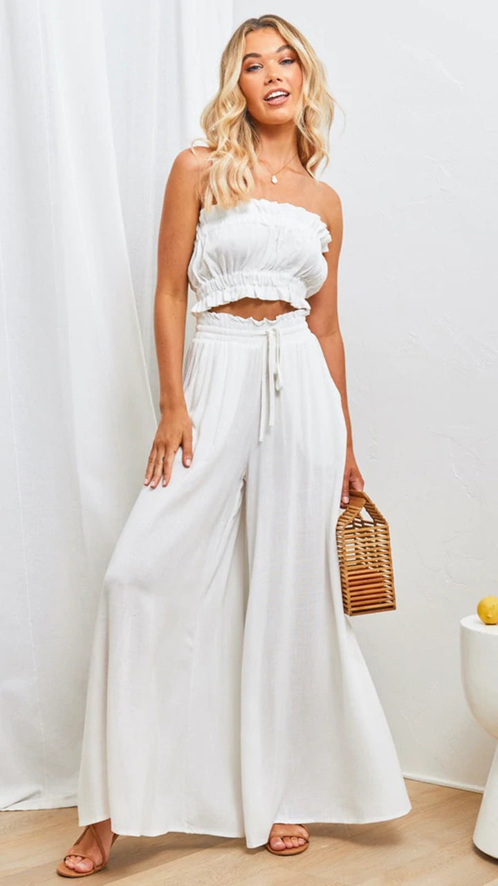 Freya | Lightweight Wide Leg Palazzo Pants