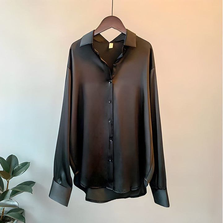 Laura | Silk Shirt – Elegant Long Sleeve Style for Women