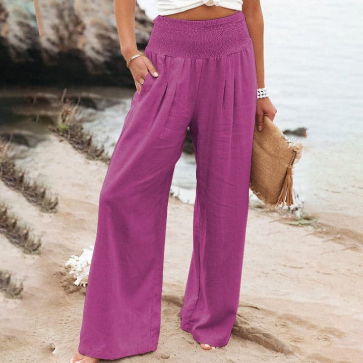 Nora | Casual and Breathable Cotton Linen Wide Leg Pants