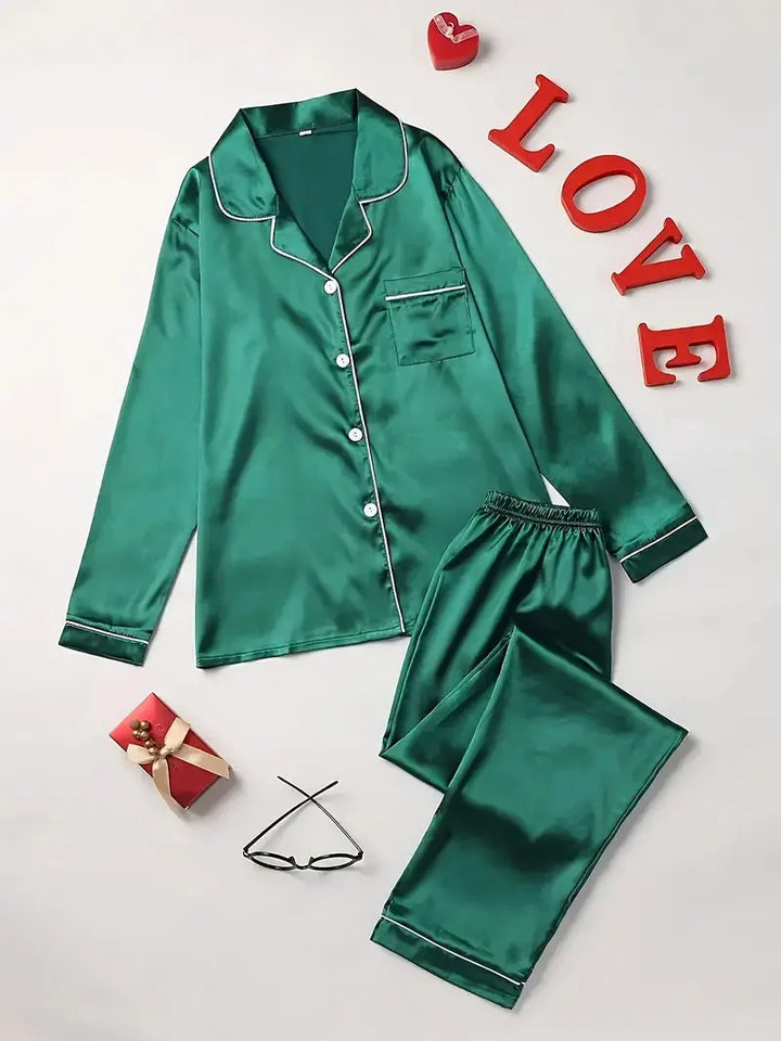 Tjitske | Luxe Satin Pajama Set for Women