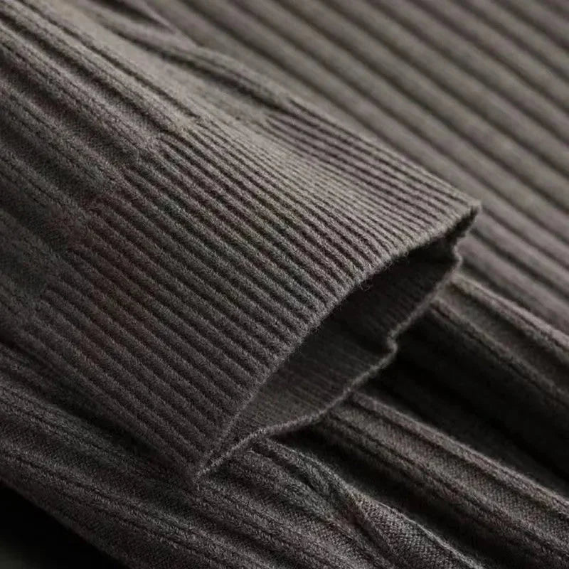 Refined | Striped Pattern Zip Sweater for Men