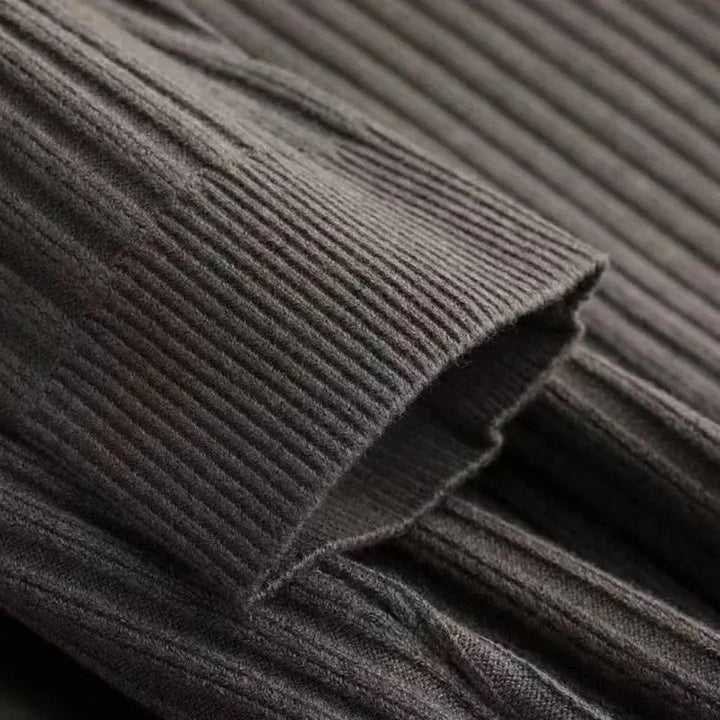Refined | Striped Pattern Zip Sweater for Men