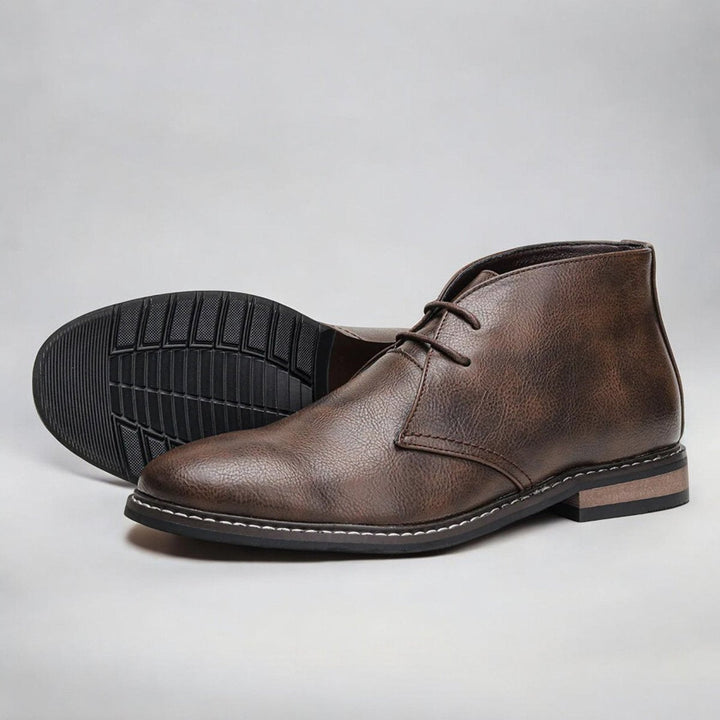 Niklas | Refined Orthopedic Leather Chukka Men Boots