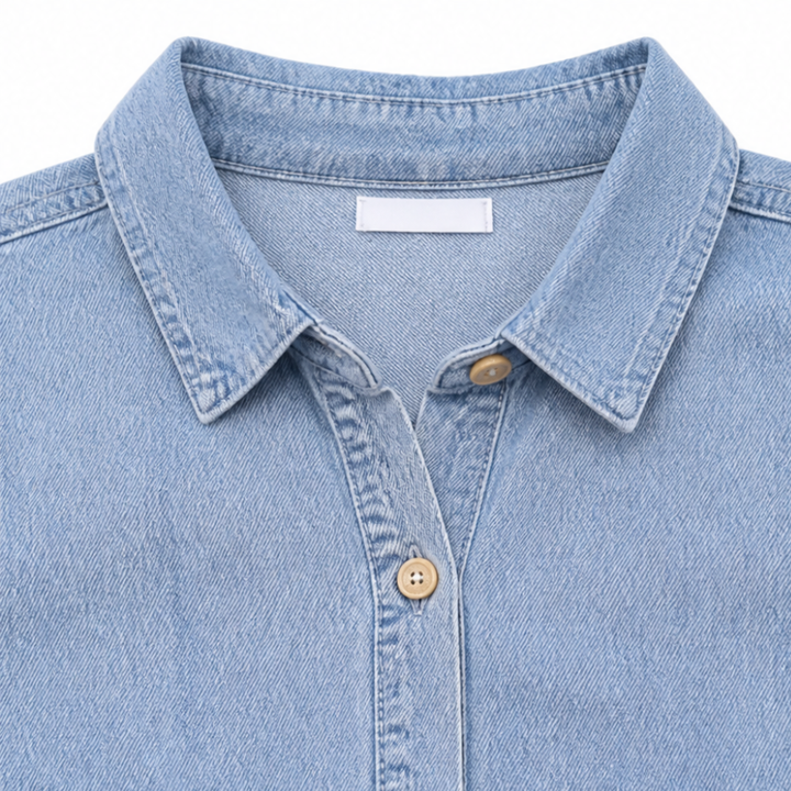 Soleil | Denim Shirt Dress – Relaxed A-Line Style for Women