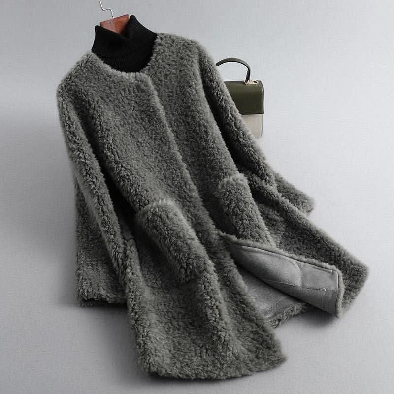 Hollmere | Shearling Coat – Luxurious Fluid Silhouette