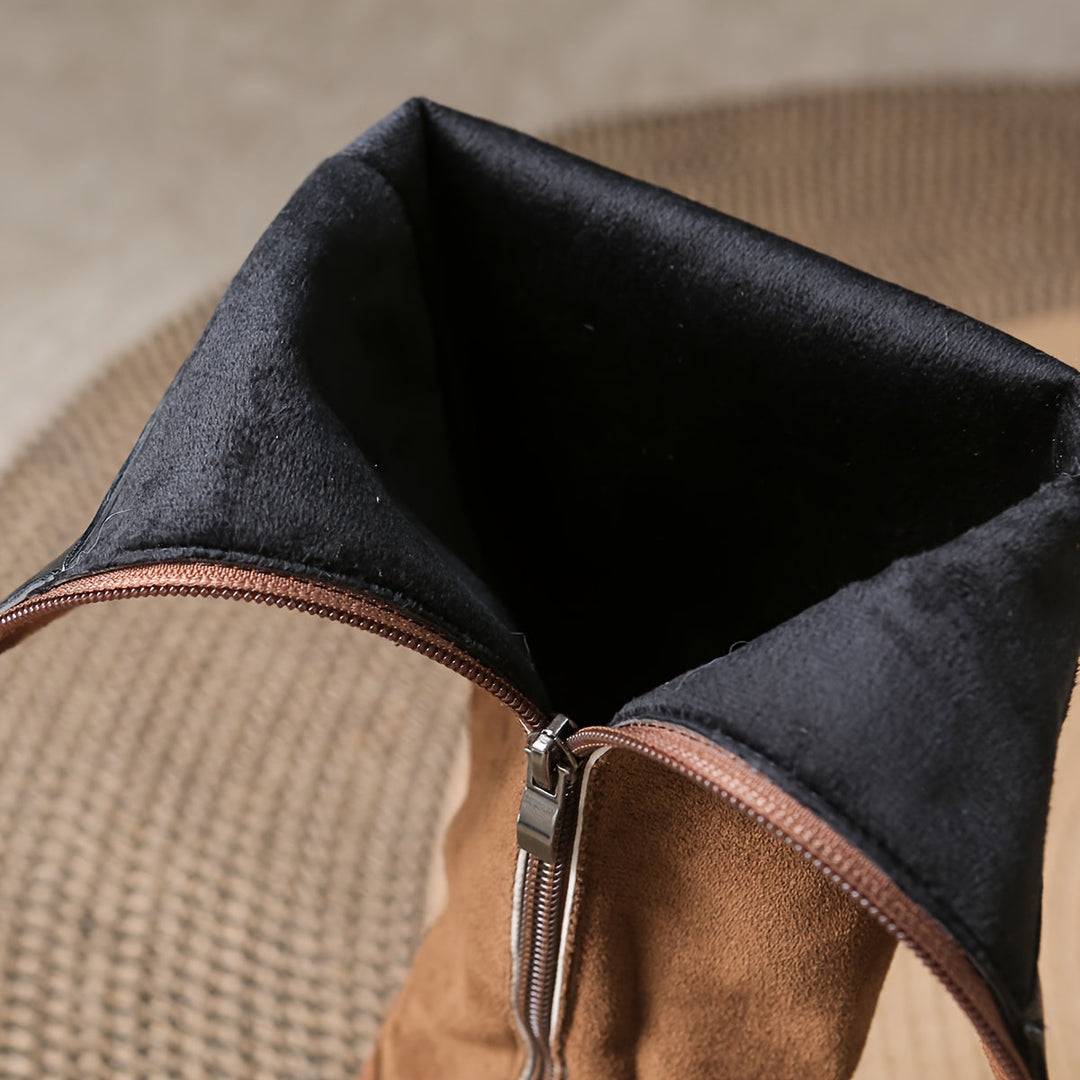 Lisa | Stivali al ginocchio eleganti e senza tempo in pelle scamosciata