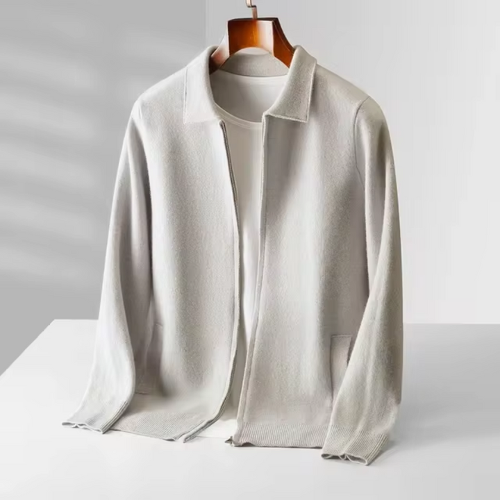 Ethan | Modern and Versatile Full-Zip Knit Cardigan