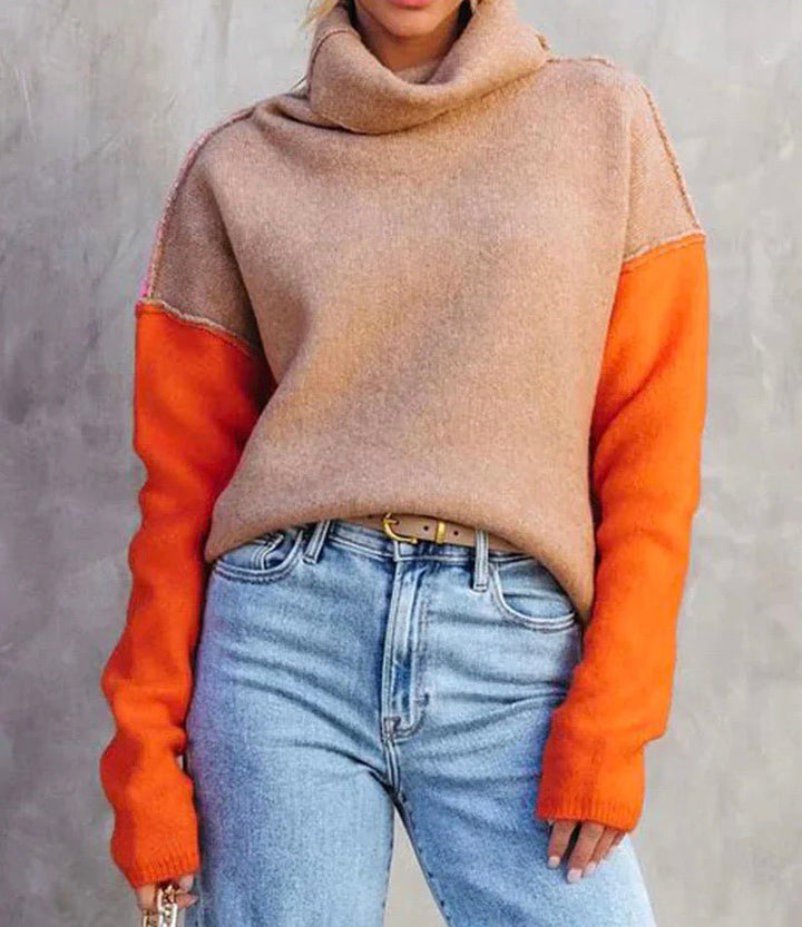 Doreen | Color Block Pullover Sweater for Women