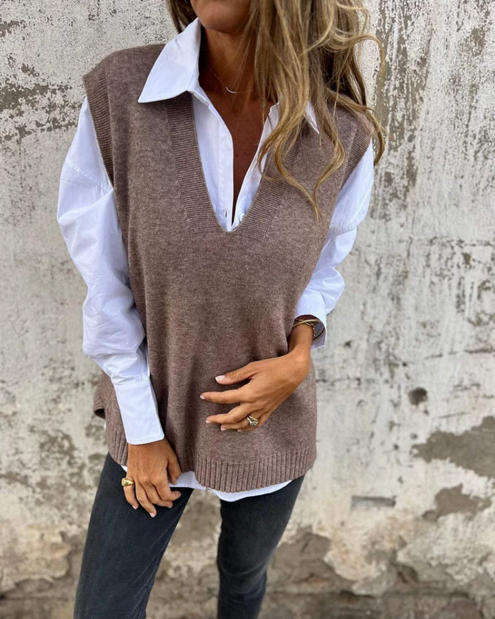Emma | Classic And Comfortable Knit Layering Vest