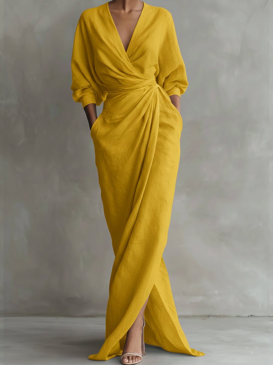 Mila | Abito lungo elegante e comodo con maniche lunghe