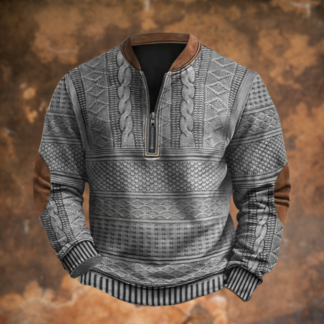Levi | Pullover – Stylish Zip-Up Sweater for Everyday Wear