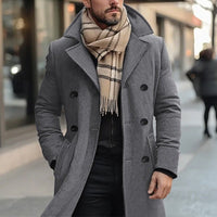 Nathan | Refined Double-Breasted Wool Trench Coat