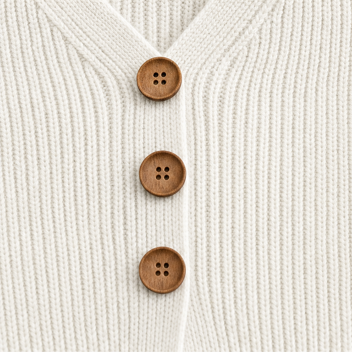 Vessa | V-hals Gebreide Trui met Relaxed Fit