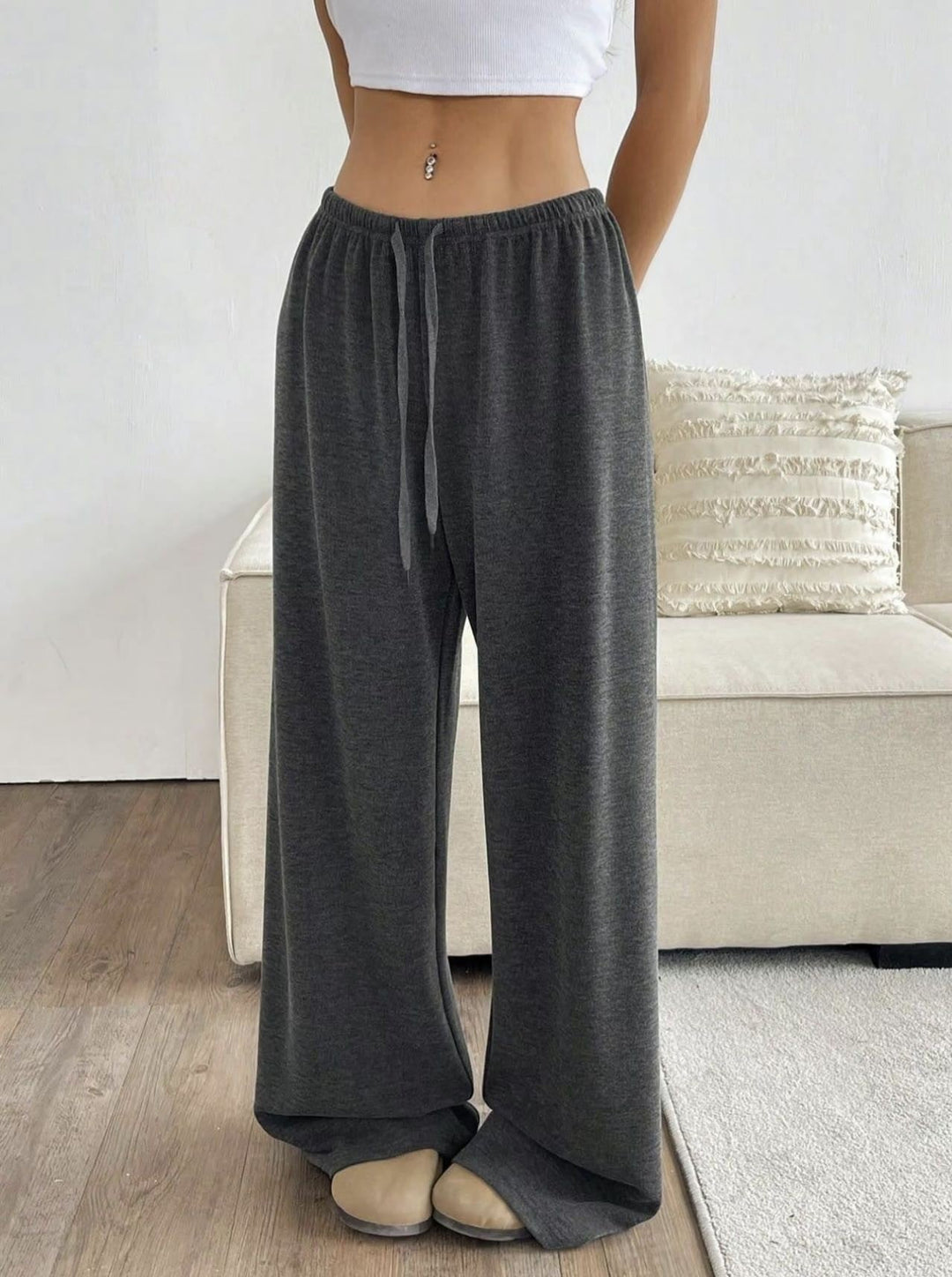Willow | Soft and Comfortable Wide Leg Drawstring Sweatpants