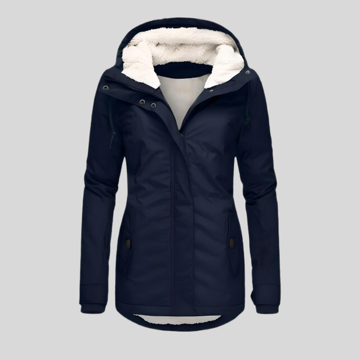 Christin | Waterproof Long Hooded Jacket for Women