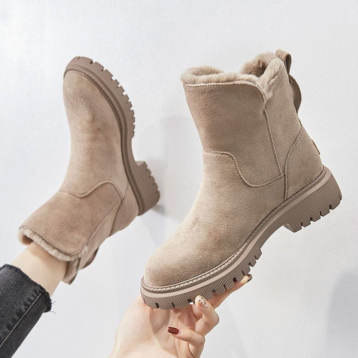 Luna | Plush And Warm Slip-On Winter Ankle Boots