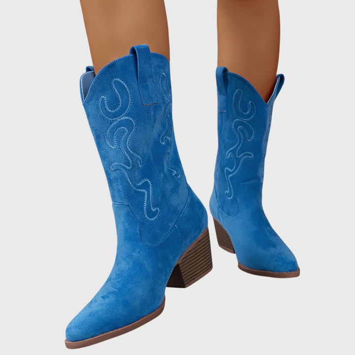 Seraphina | Bottes de cowboy élégantes et confortables à mollet large