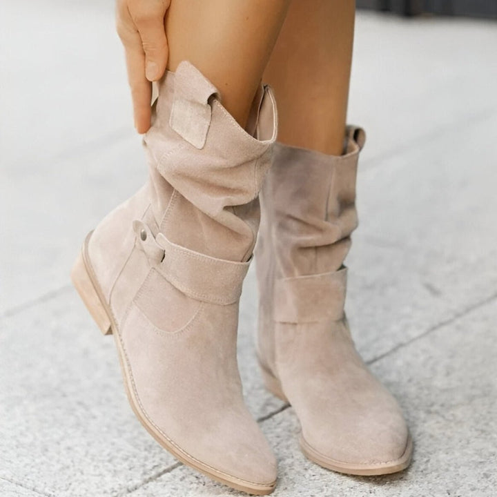 Elizabeth | Stylish And Comfortable Faux Suede Knee High Boots