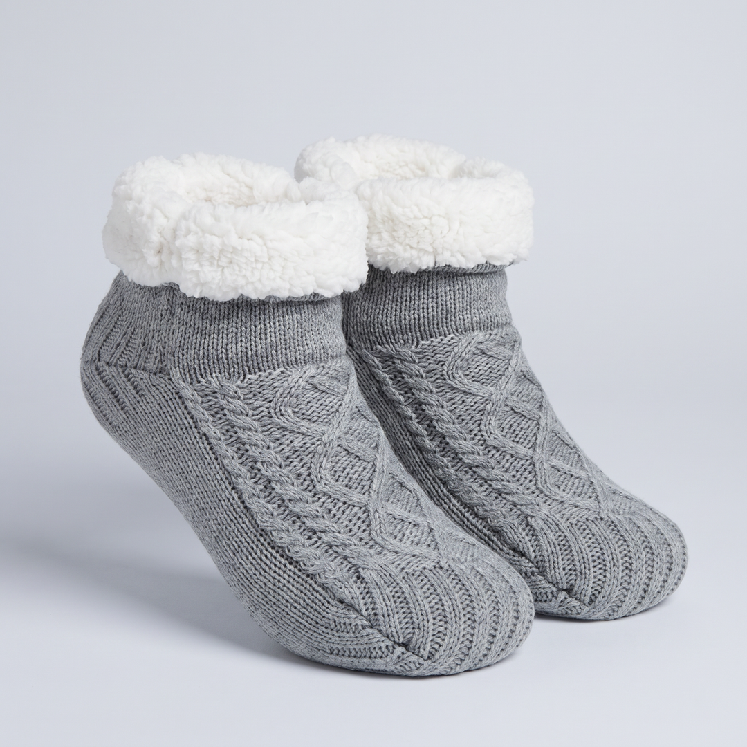 Fleexa | Fleece Lined Knit Slippers for Women