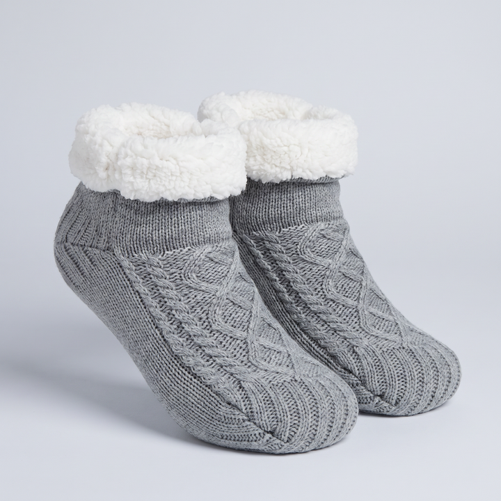 Fleexa | Fleece Lined Knit Slippers for Women