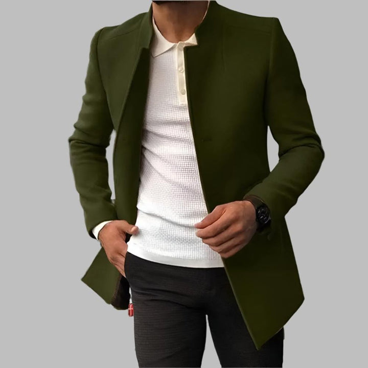 Matthias | Wool Coat – Elegant Slim-Fit Style for Men
