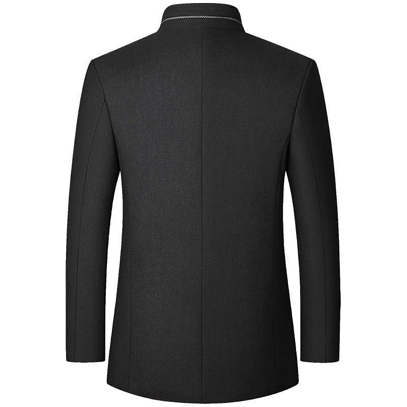 Gregory | Stand-Collar Overcoat – Timeless Style for Men