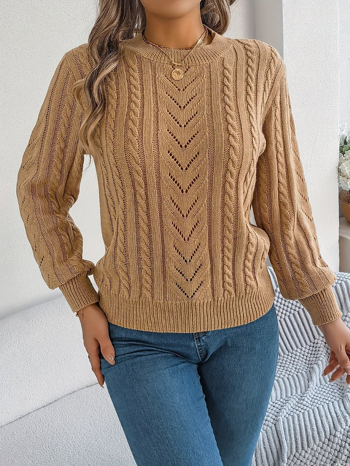 Blythe | Cable-Knit Sweater – Cozy Textured Style for Women
