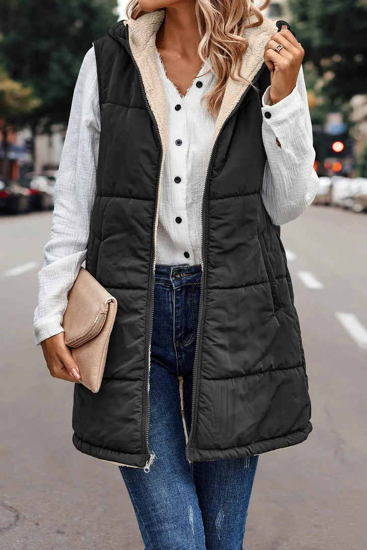 Sienna | Warm and Casual Women's Hooded Vest