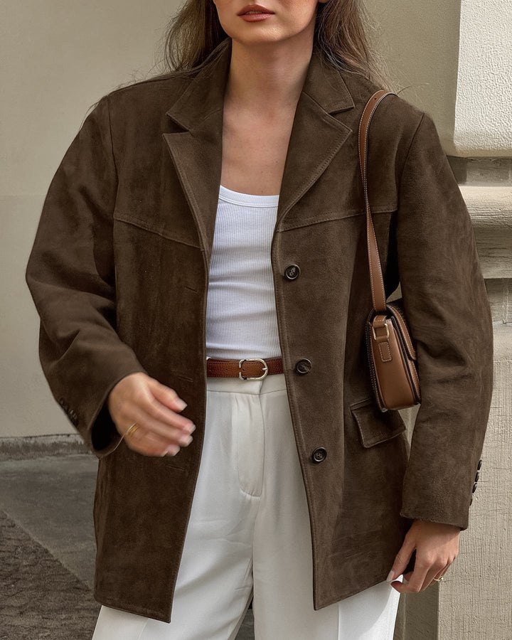 Eleanor | Comfortable And Soft Women's Suede Blazer