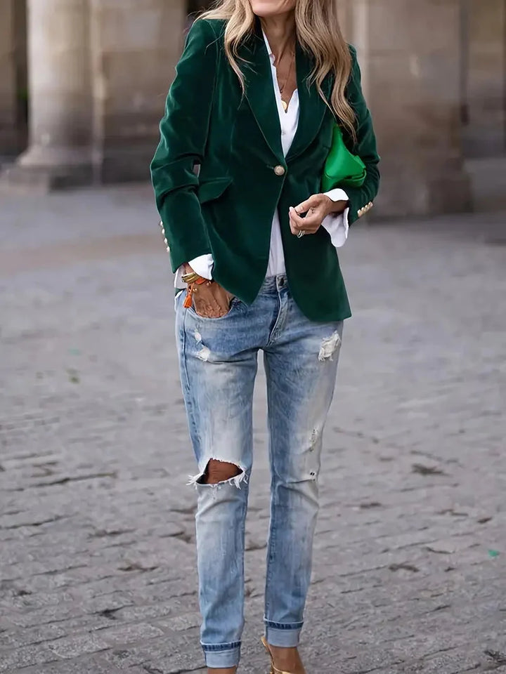 Seraphina | Comfortable And Versatile Velvet Blazer