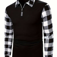 Henry  | Elegant and Comfortable Lumberjack Half-Zip Shirt