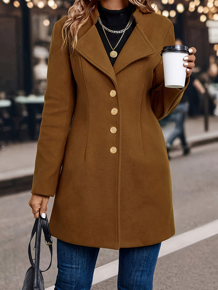 Elizabeth | Refine and Comfortable Button-Front Tunic Jacket