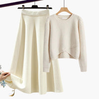 Sarah | Casual and Stylish Knit Sweater and Skirt Set