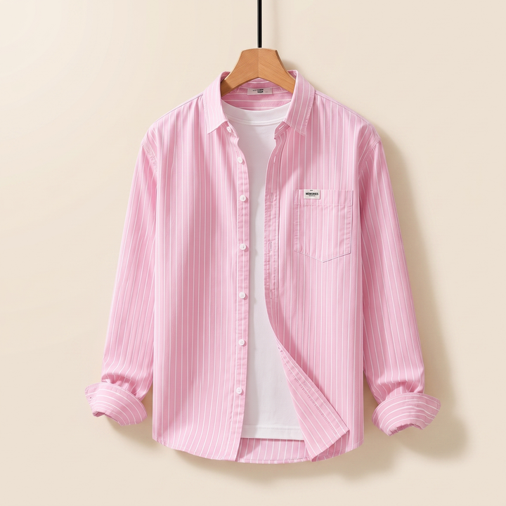 Whitlock | Striped Cotton Shirt – Relaxed Button-Front Style for Men