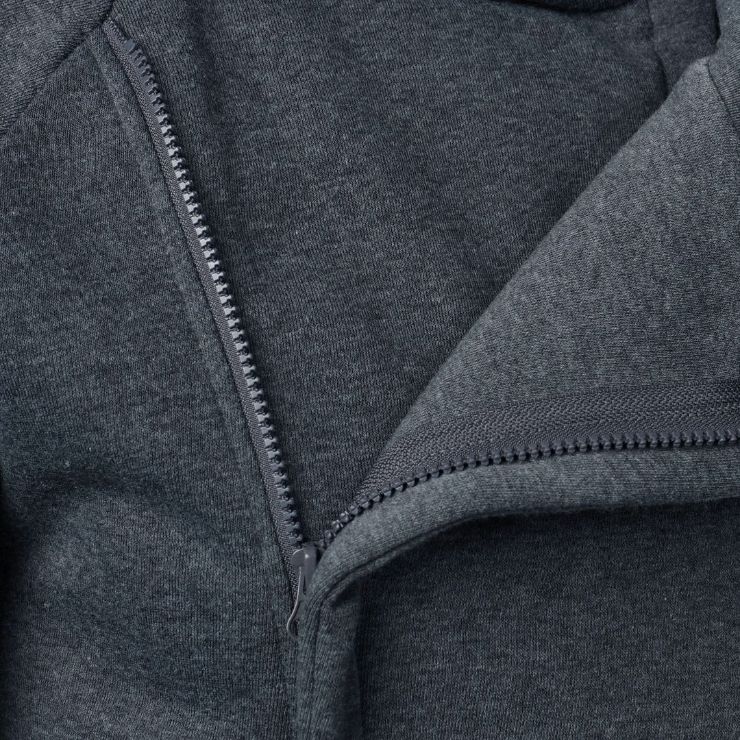 CROSSFIELD | Asymmetric Zip Hoodie – Modern Urban Style for Men