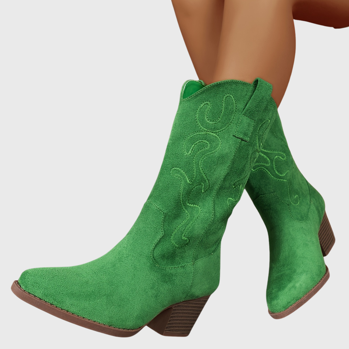 Seraphina | Bottes de cowboy élégantes et confortables à mollet large