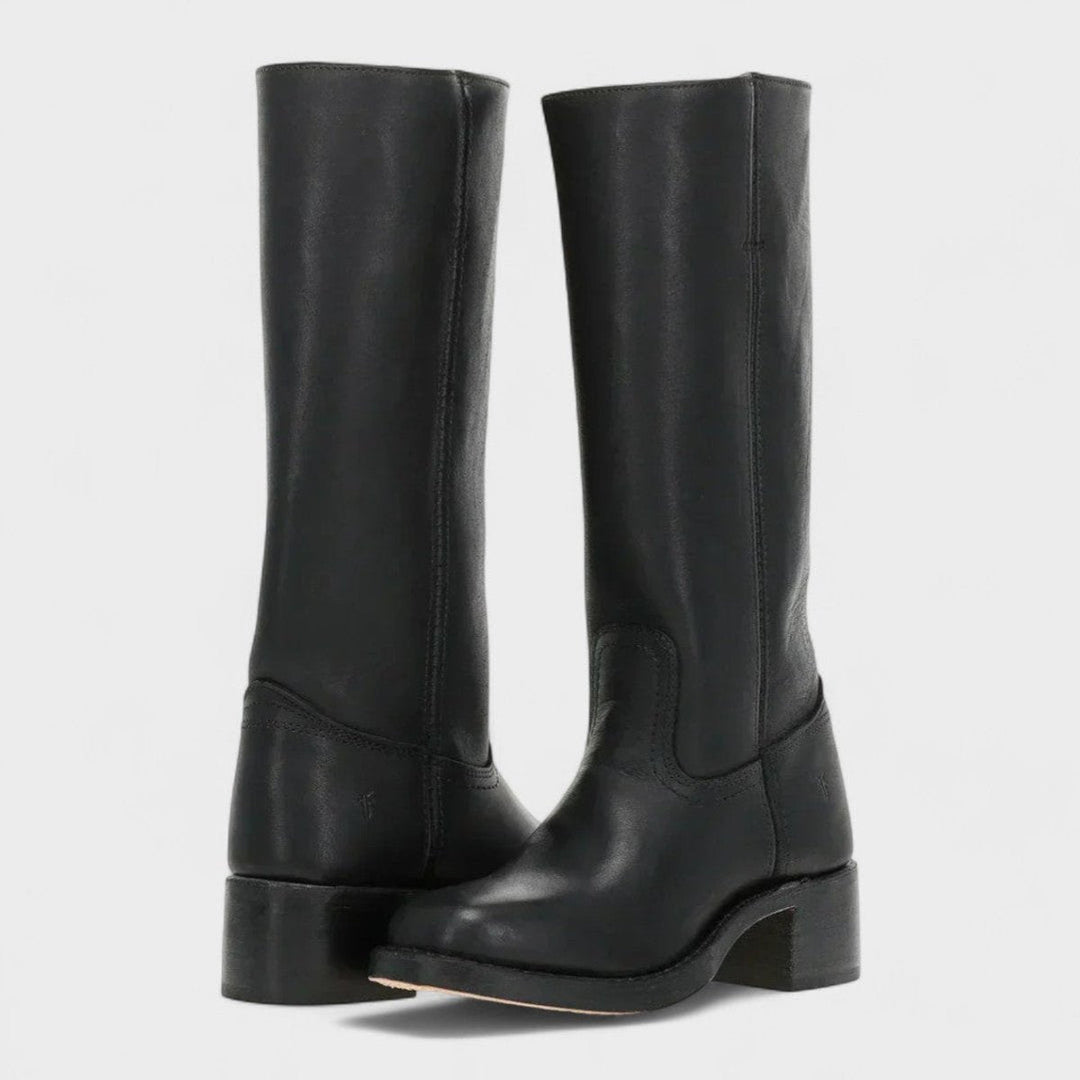 Eleanor | Stivali al ginocchio eleganti in pelle, dallo stile western
