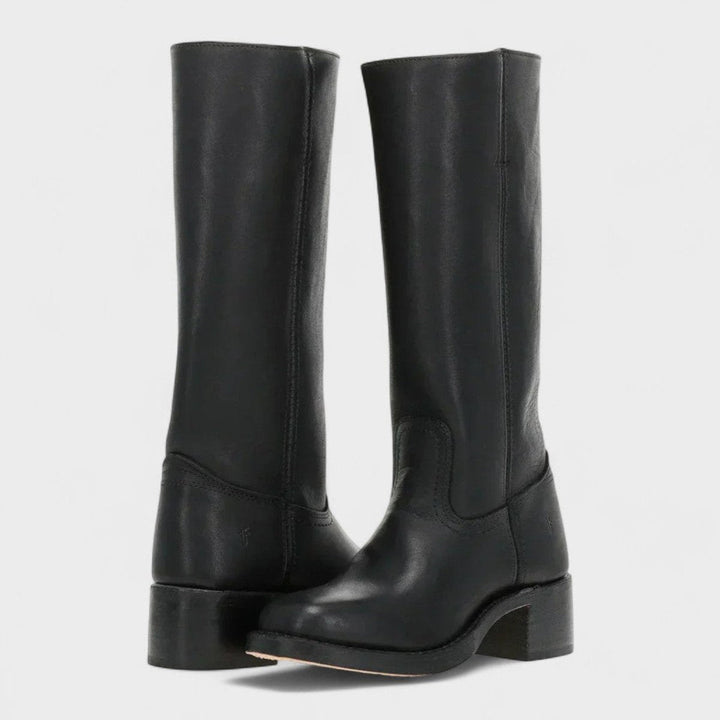 Eleanor | Stivali al ginocchio eleganti in pelle, dallo stile western