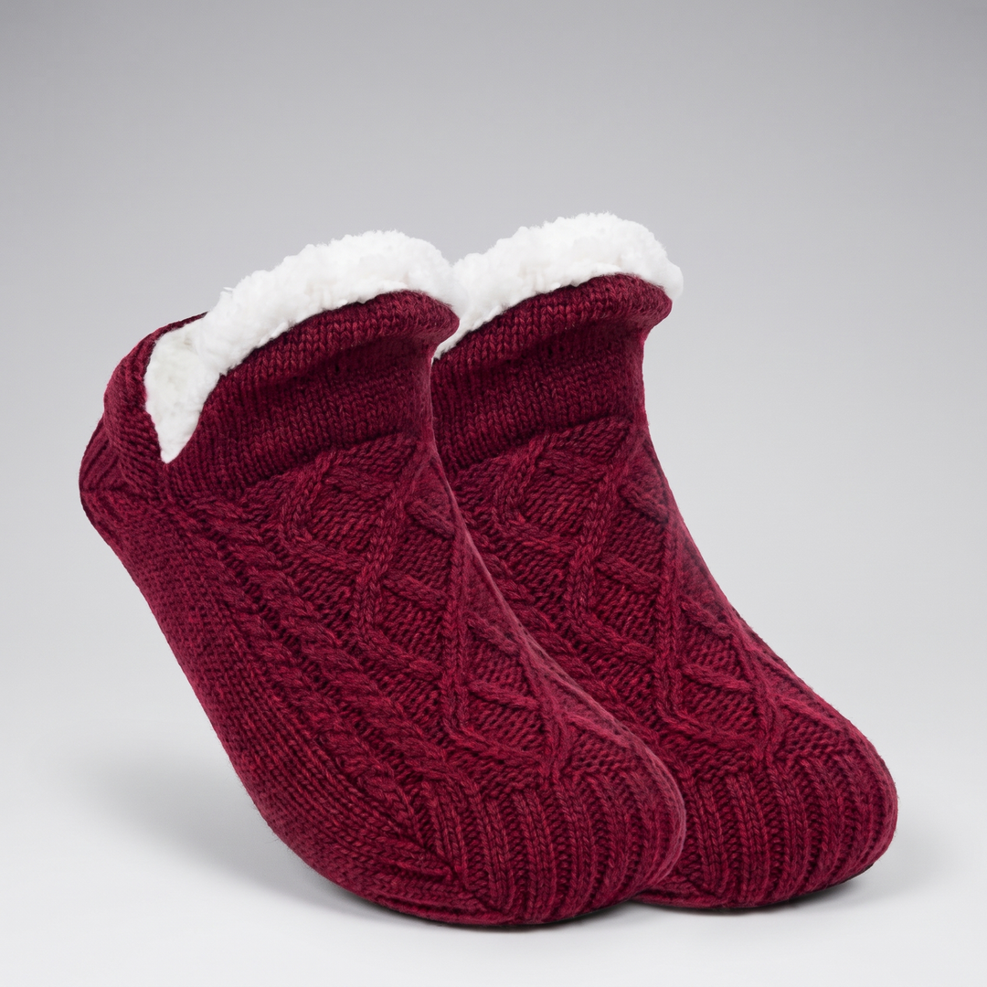 Fleexa | Fleece Lined Knit Slippers for Women