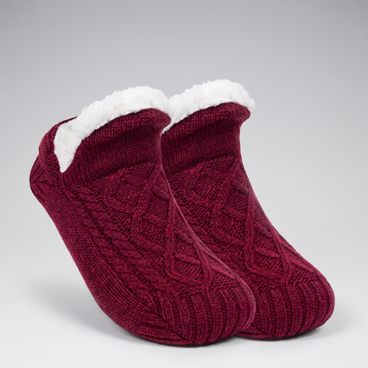 Fleexa | Fleece Lined Knit Slippers for Women