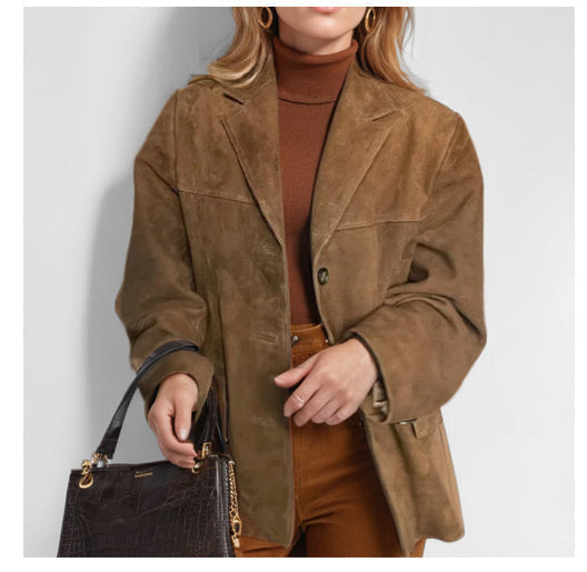 Eleanor | Comfortable And Soft Women's Suede Blazer