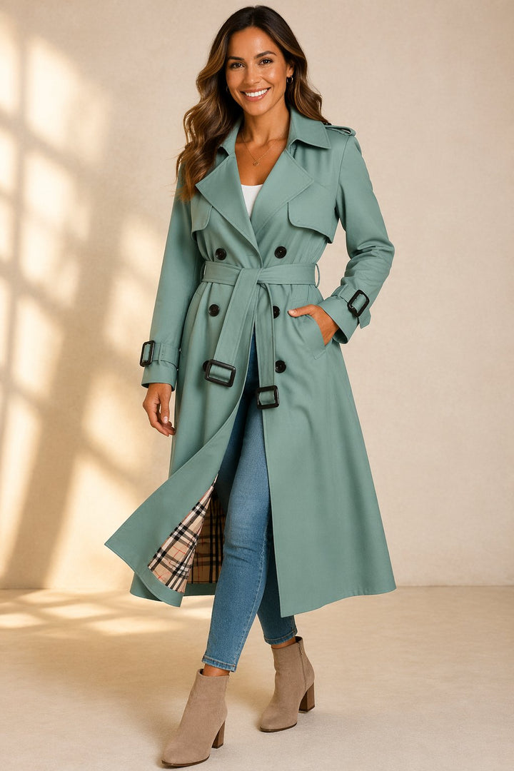 Olivia | Classic and Modern Belted Trench Coat