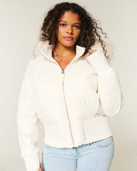 Olivia | Elegant And Warm Cropped Quilted Winter Jacket