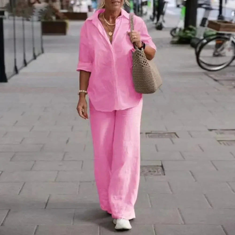 Maya | Airy And Sophisticated Linen Two Piece Set